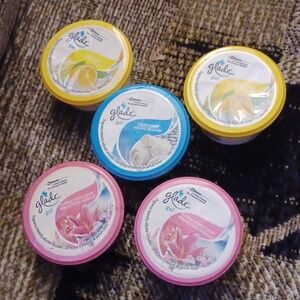 4/$30 New Glade Gel Air Fresheners - Yellow, Blue, Pink (5 Pack)